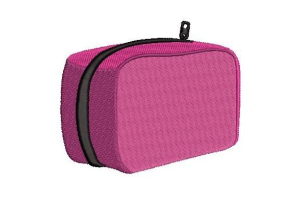 Cheerful Pink Makeup Bag Mockup for Sweatshirts