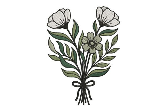 Elegant Embroidery Flowers Design for Crafters