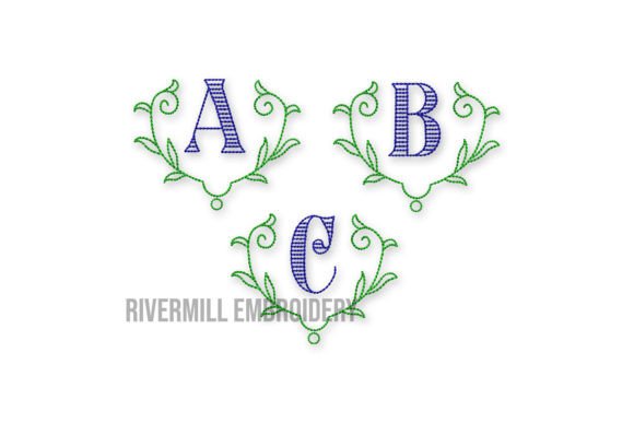 Review: 2 Aston Monogram Embroidery Font