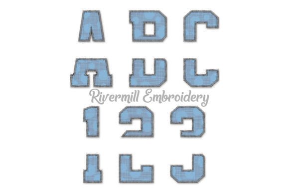 Review: 7 Split Varsity Zig Zag Embroidery Font