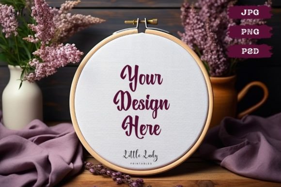 Review: Cross Stitch Hoop Mockup JPG PNG PSD