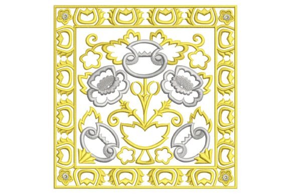 Square Flowers: A Charming Addition to Your Embroidery Collection